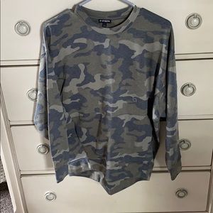 Express oversized camo sweatshirt. New with tags